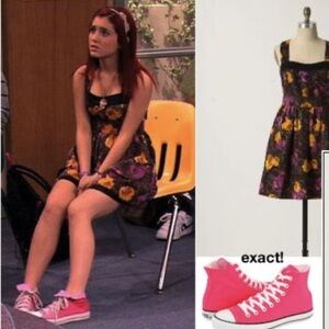 hot pink chuck taylor high top converse seen on ariana grande